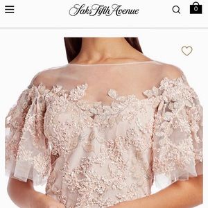 Teri Jon, evening gown, size 6, blush colored.